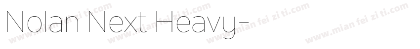 Nolan Next Heavy字体转换